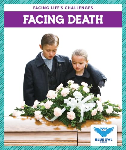 Book cover: two children near a casket with white flowers.