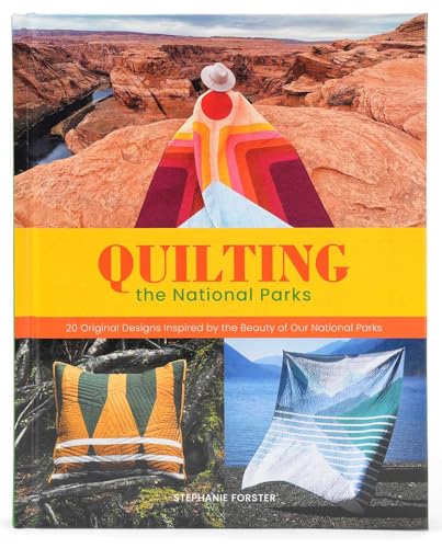 Book cover featuring quilting designs inspired by US National Parks.