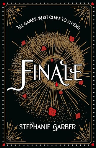 Black book cover with gold text reading "Finale" and scattered red hearts.