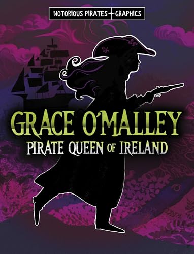 Book cover depicting a silhouette of Grace O’Malley with a ship.