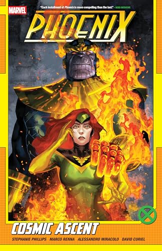 Comic book cover featuring Jean Grey as Phoenix engulfed in fiery energy.