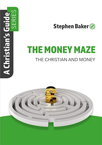 Book cover with a white maze and a golden coin at the center.