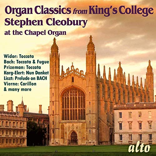 CD cover for Stephen Cleobury’s “Organ Classics From King’s College.”