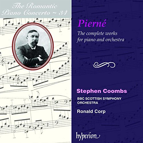 CD cover with a man's portrait, sheet music, and text on a blue background.