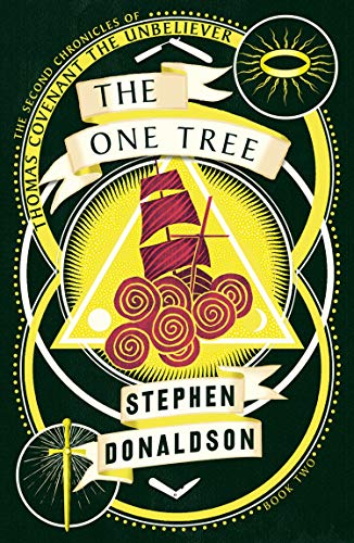 Book cover: dark green background with yellow and red geometric design.