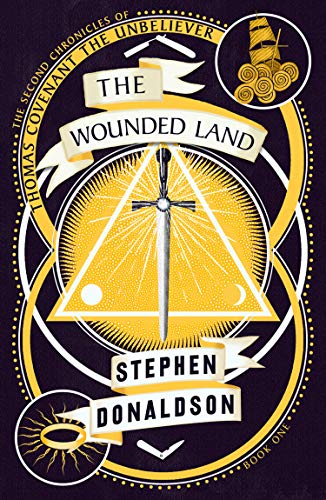 Book cover: yellow and black design with a sword and geometric shapes.