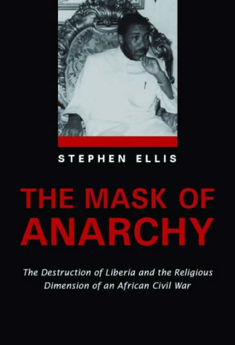 Book cover: “Mask of Anarchy” featuring a portrait of a man in white.