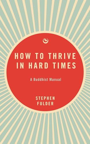 Book cover with a red circle on a light blue sunburst background, white text.