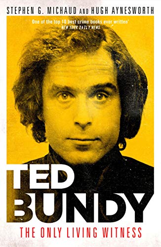 Book cover featuring a portrait of Ted Bundy with yellow background.