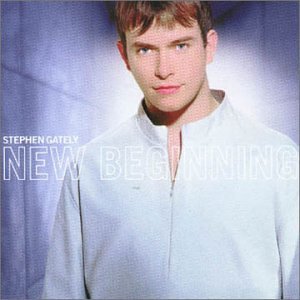 Stephen Gately album cover, "New Beginning," featuring a portrait of the singer.