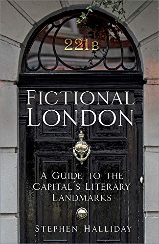 Book cover featuring a dark wooden door with “Fictional London” text.