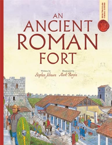 Book cover showing an illustrated ancient Roman fort with soldiers and stone buildings.
