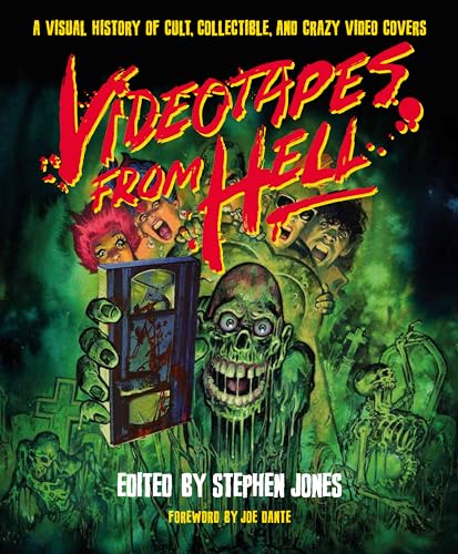 Book cover featuring horror imagery and the title “Videotapes From Hell.”
