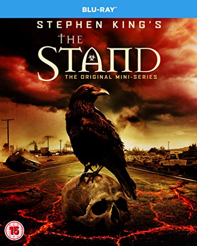 Blu-ray cover for Stephen King’s “The Stand” featuring a raven and skull.