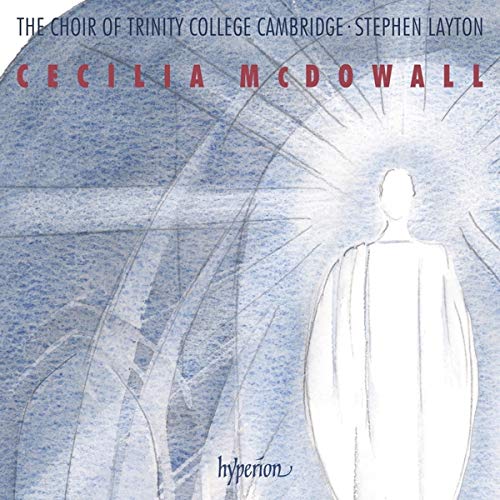 CD cover with a sketch of a figure in white robes against a blue background.