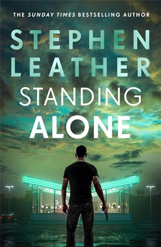Book cover: man with a gun facing a brightly lit motel.