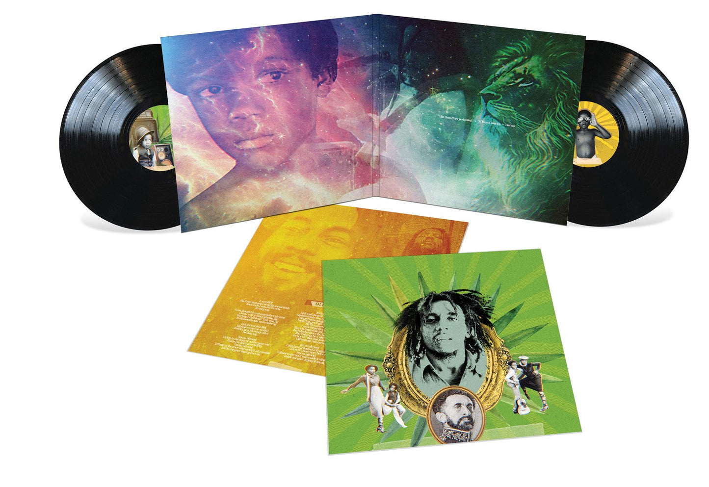 Stephen Marley’s “Old Soul” double vinyl record and gatefold cover art.