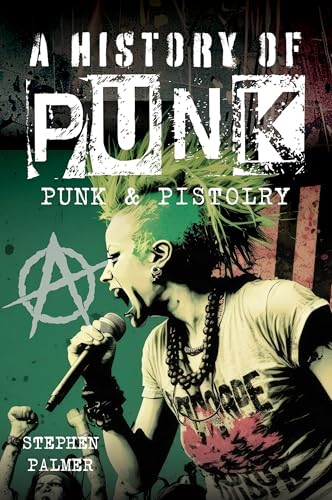 Book cover: "A History of Punk" with a punk rocker illustration.