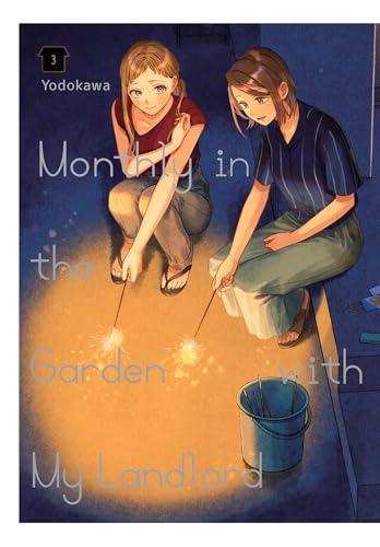 Two women with sparklers sit outdoors, manga volume 3 cover.