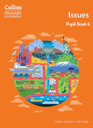 Collins Primary Geography “Issues” Pupil Book 6 cover with world landmarks.