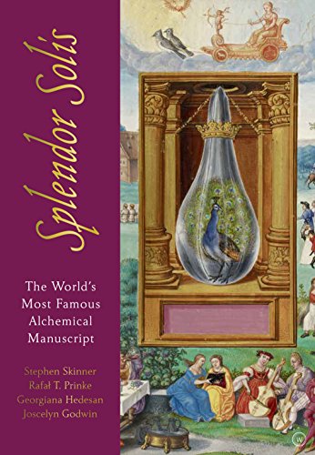 Book cover featuring an alchemical illustration of a peacock inside a glass flask.