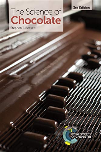 Book cover, “The Science of Chocolate,” with melted chocolate imagery.
