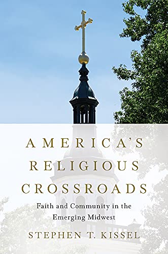 Book cover featuring a church steeple against a blue sky.
