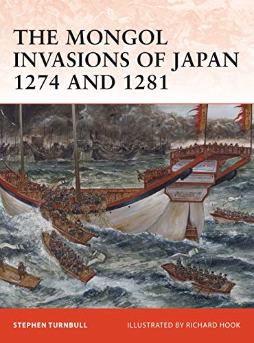 Book cover depicting a naval battle scene from the Mongol invasions of Japan.