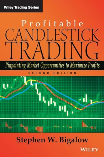 Book cover: "Profitable Candlestick Trading," second edition, by Stephen Bigalow.