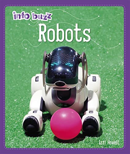 Book cover featuring a white and black robot with a red ball.