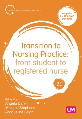 Orange book cover with white text: "Transition to Nursing Practice.