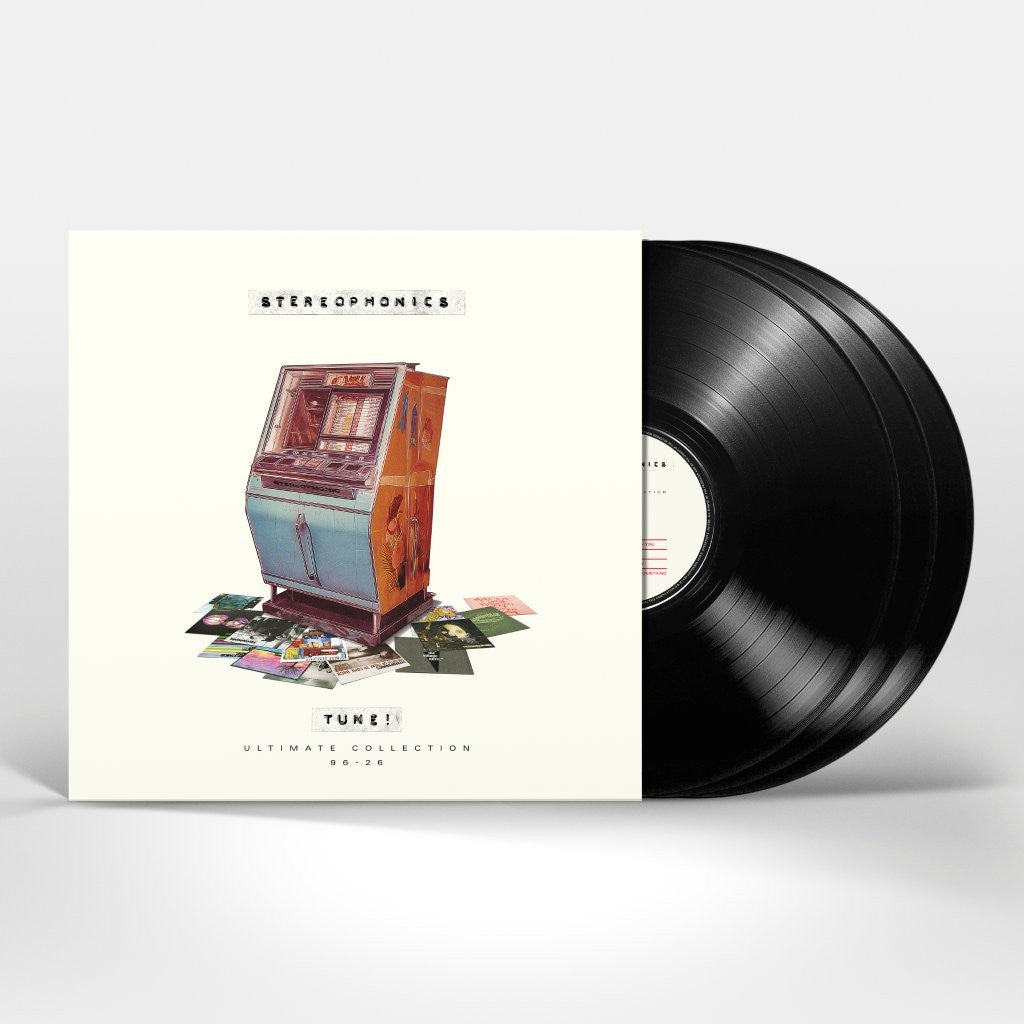Stereophonics “Tune!” vinyl record with fruit machine cover art.