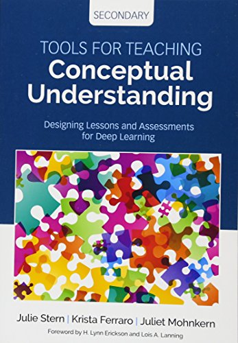 Book cover with colorful puzzle pieces, titled “Tools for Teaching Conceptual Understanding.”