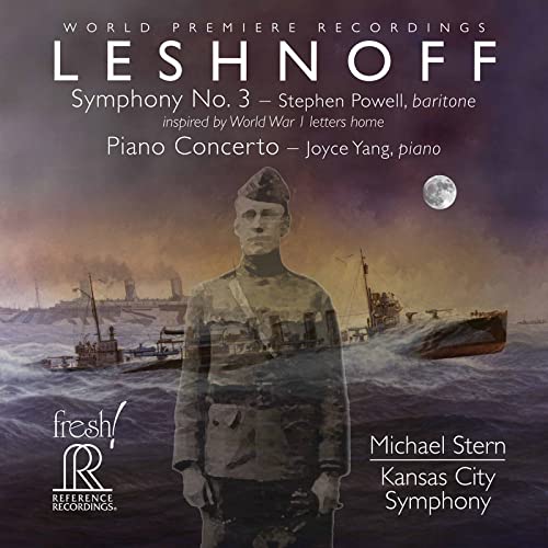 CD cover featuring a soldier’s portrait over a stormy seascape.