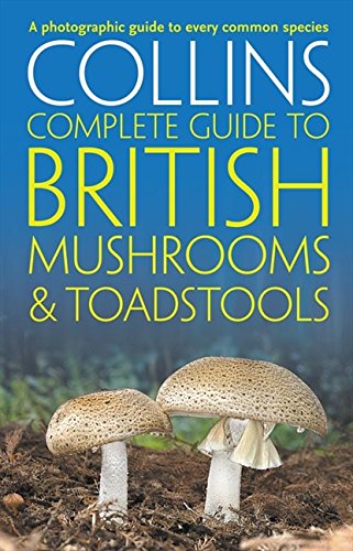 Book cover featuring two brown-capped mushrooms on a forest floor with blue text.