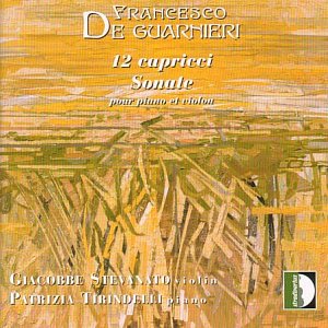 CD cover for De Guarnieri’s “12 Capricci” with abstract yellow brushstrokes.