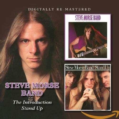 CD cover featuring Steve Morse, a guitarist with long hair, and band photos.