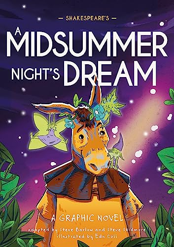 Book cover showing a donkey character wearing a flower crown in a magical forest.