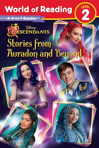 Descendants 4-in-1 reader cover featuring Mal, Evie, and other characters.