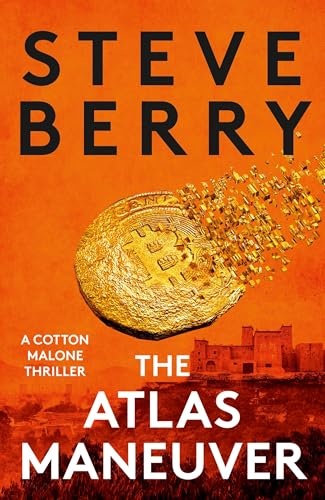 Book cover: "The Atlas Maneuver" by Steve Berry, featuring a gold coin.