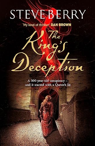 Book cover: woman facing a dark arched doorway with red swirls.