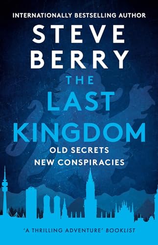 Book cover for "The Last Kingdom" by Steve Berry, with city skyline.