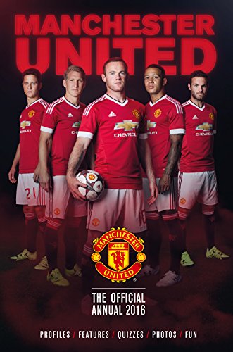 Manchester United Annual 2016 cover with players in red kits.