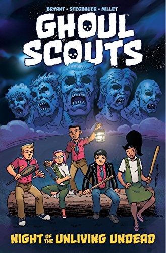 Comic book cover featuring children facing ghostly, zombie-like figures.