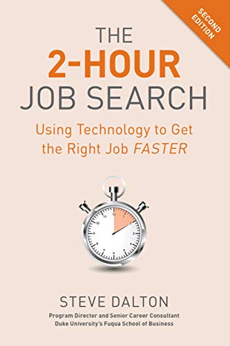 Book cover with a stopwatch and title "2-Hour Job Search.