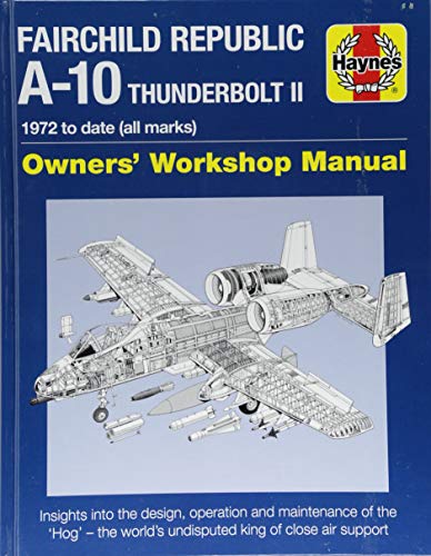 Book cover showing a technical line drawing of an A-10 Thunderbolt II aircraft.