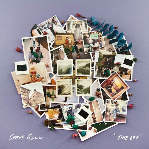 Album cover with a collage of small, vintage-style photographs and dried flowers.