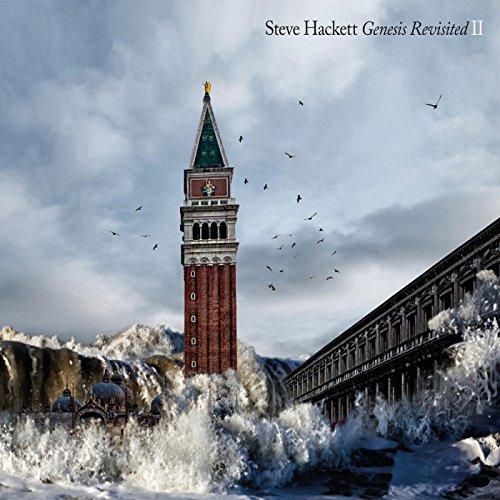Steve Hackett album cover: Venetian tower amidst stormy, surging water.