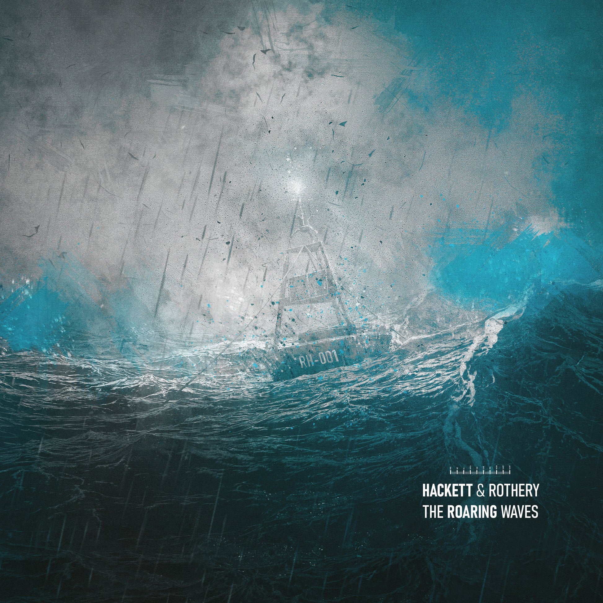 Album cover: stormy seascape with a small ship and text details.