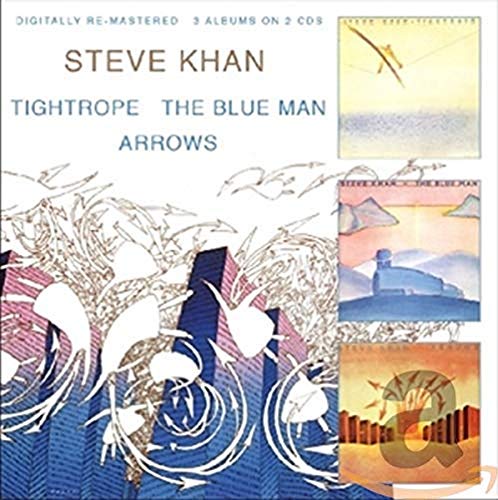 CD cover for Steve Khan albums "Tightrope," "The Blue Man," and "Arrows.
